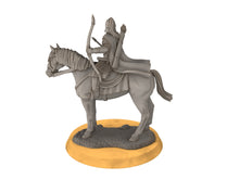 Load image into Gallery viewer, Rohan - West Human Outriders Mounted, Knight of Rohan, the Horse-lords, rider of the mark, minis for wargame D&amp;D, Lotr...
