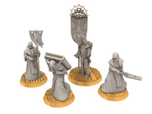 Load image into Gallery viewer, Battle Sister - Standard Bearer of the St Moon &amp; Retinue of Piligrims, sorority, crusade battle

