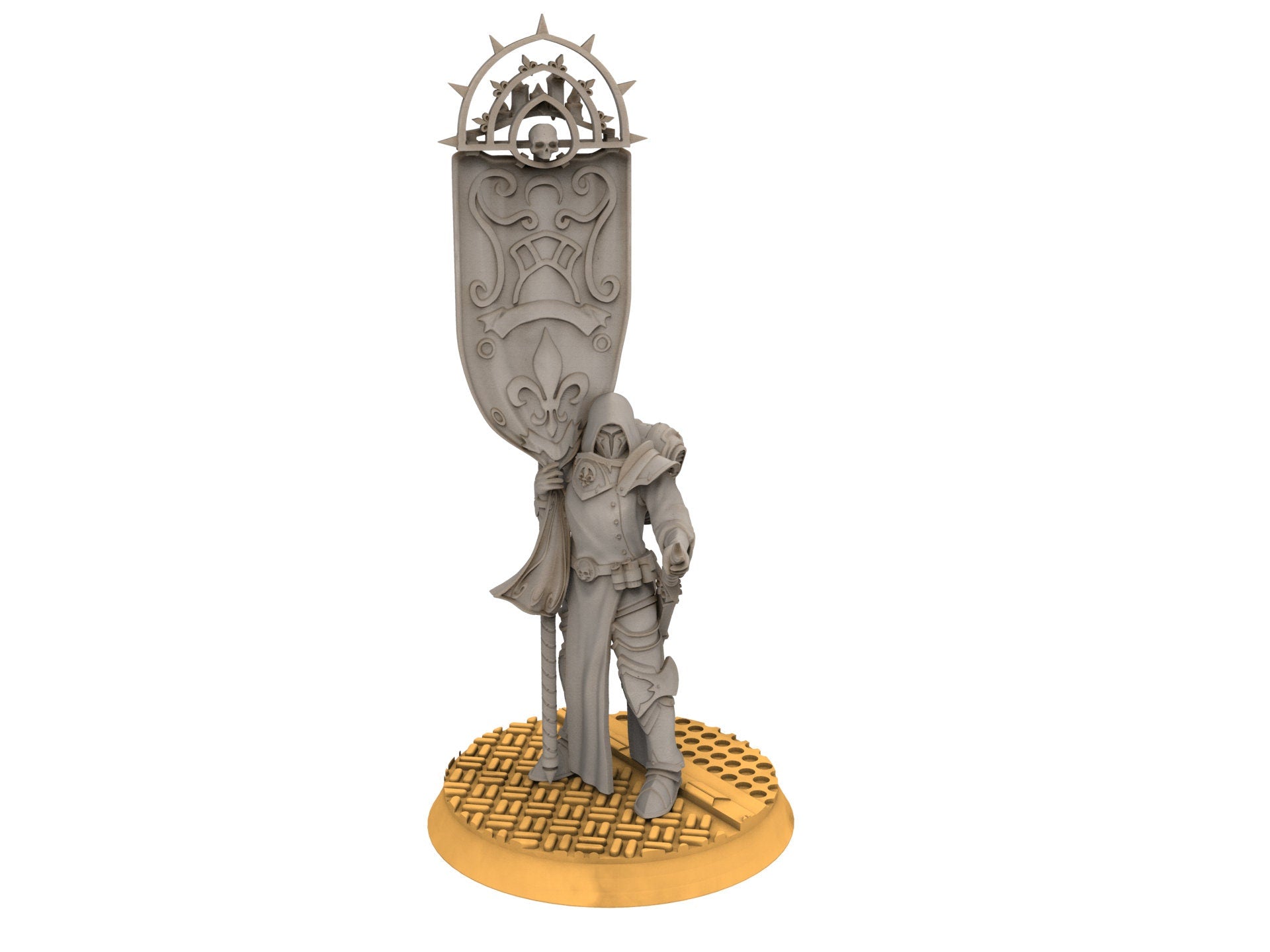 Battle Sister - Standard Bearer of the St Moon & Retinue of Piligrims, sorority, crusade battle