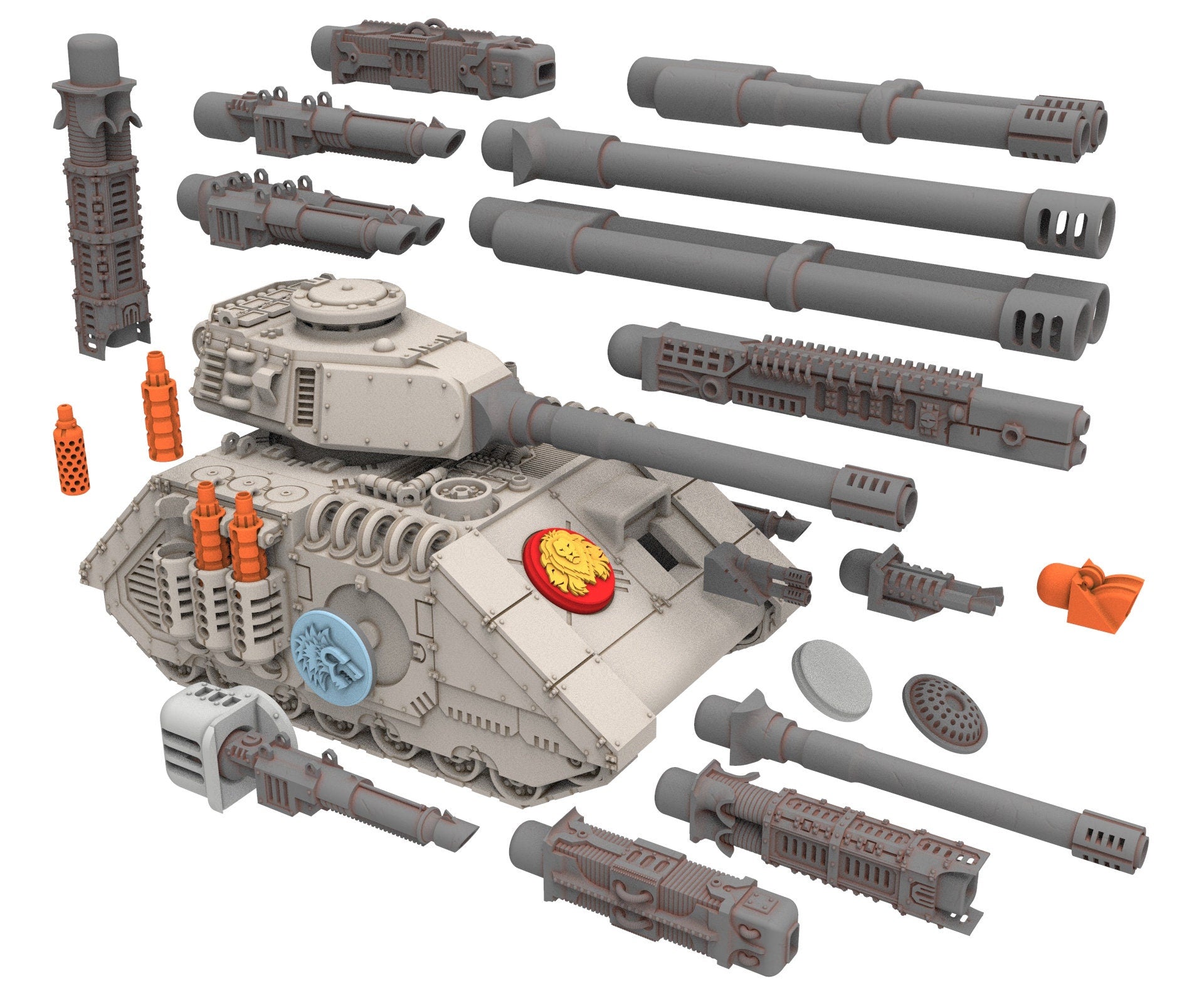 Military - Oldphant: Main Battle Tank V2 - A Relic of Damocles' Conquest, imperial, post-apocalyptic empire, usable for tabletop wargame