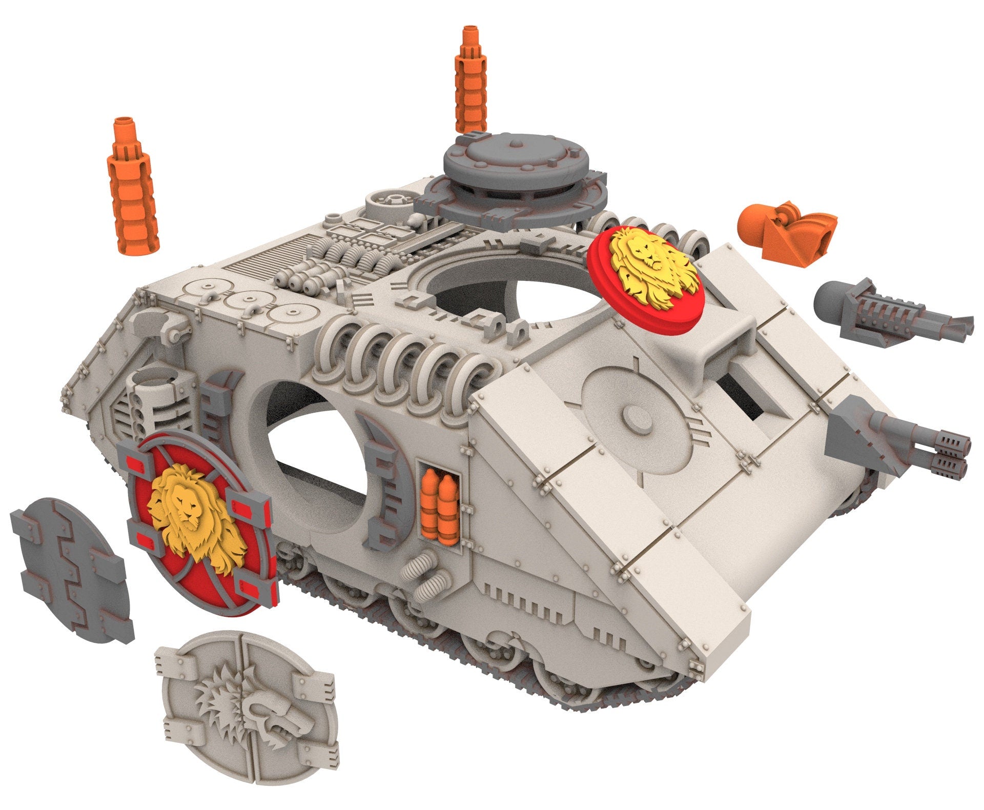 Military - Oldphant: Main Battle Tank V2 - A Relic of Damocles' Conquest, imperial, post-apocalyptic empire, usable for tabletop wargame