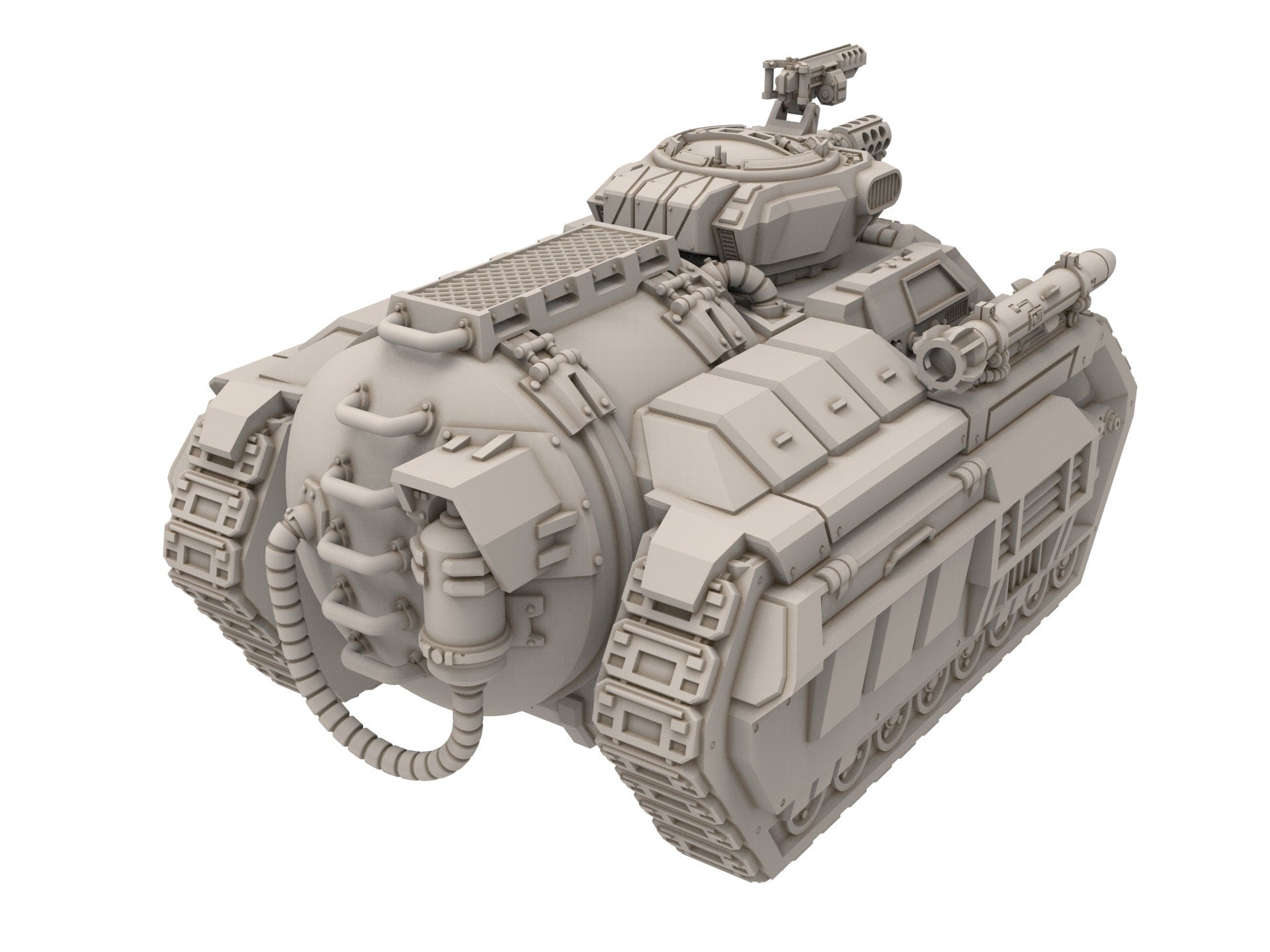 Rundsgaard - Logi Battle Tank, imperial infantry, post-apocalyptic empire, usable for tabletop wargame.