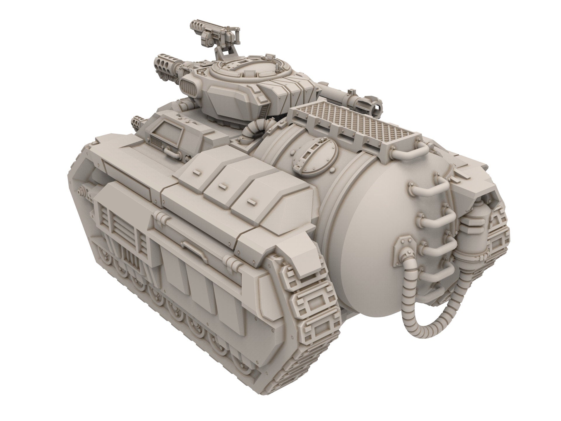 Rundsgaard - Logi Battle Tank, imperial infantry, post-apocalyptic empire, usable for tabletop wargame.