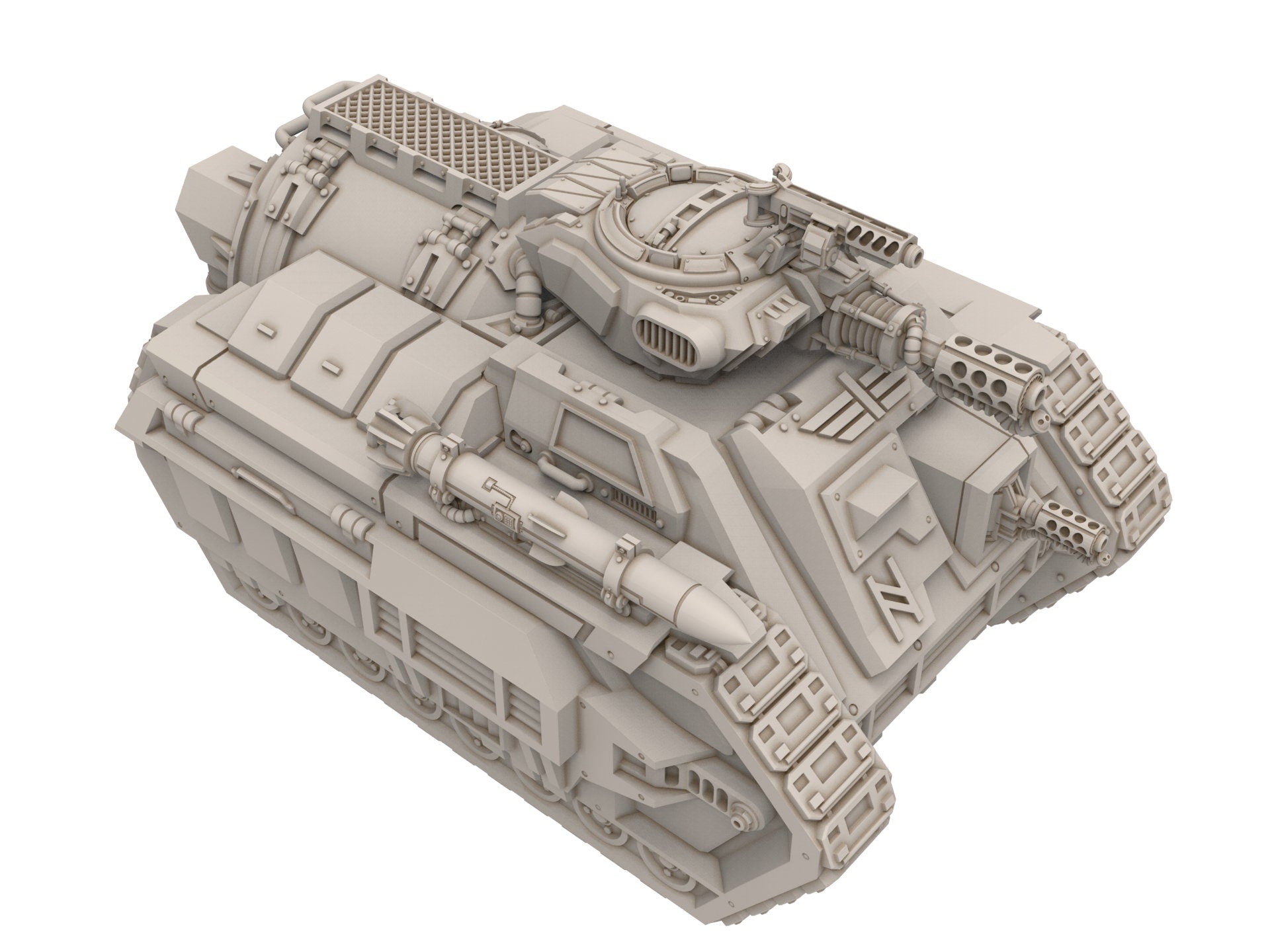 Rundsgaard - Logi Battle Tank, imperial infantry, post-apocalyptic empire, usable for tabletop wargame.