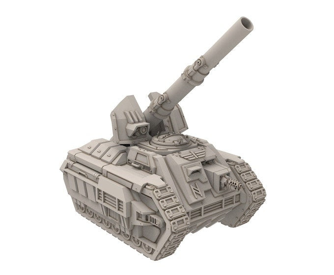 Rundsgaard - Jormungand Battle Tank, imperial infantry, post-apocalyptic empire, usable for tabletop wargame.