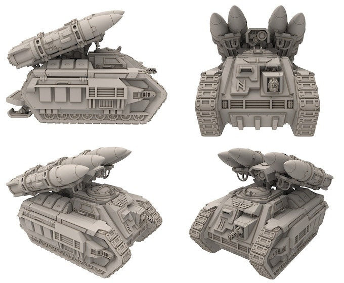 Rundsgaard - Nidhögg & Fafnir Battle Tank, imperial infantry, post-apocalyptic empire, usable for tabletop wargame.