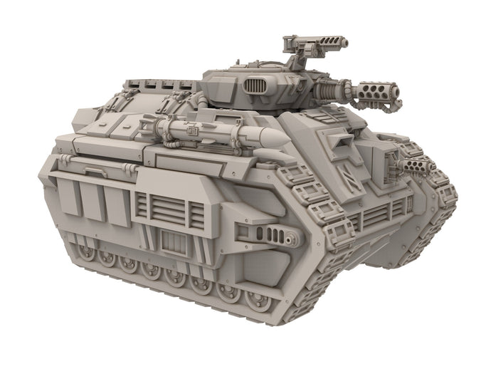 Rundsgaard - Logi Battle Tank, imperial infantry, post-apocalyptic empire, usable for tabletop wargame.