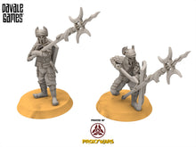 Load image into Gallery viewer, Easterling - Eastern Dragon Army Long Spear Warrior, Kandahar, Khwarezm, oriental, Rhur, miniatures for wargame D&amp;D, Lotr...
