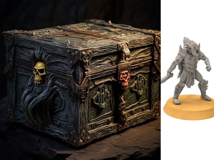 Goblin cave - Mystery box goblins and trolls, Discounted surprise army starter, Middle rings miniatures for wargame D&D, Lotr...
