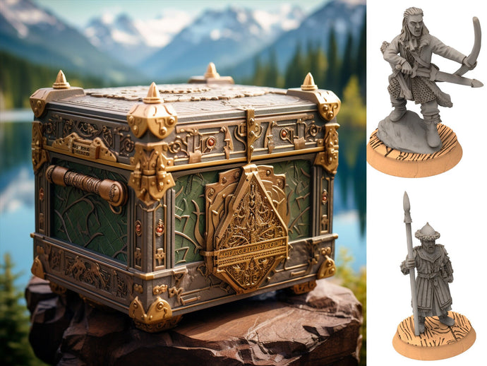 Lakecity - Mystery box lake, mountain, dragon, city, Discounted surprise army starter, Middle rings miniatures for wargame D&D, Lotr...