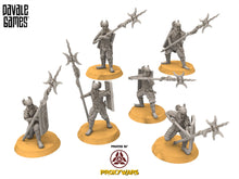 Load image into Gallery viewer, Easterling - Eastern Dragon Army Long Spear Warrior, Kandahar, Khwarezm, oriental, Rhur, miniatures for wargame D&amp;D, Lotr...
