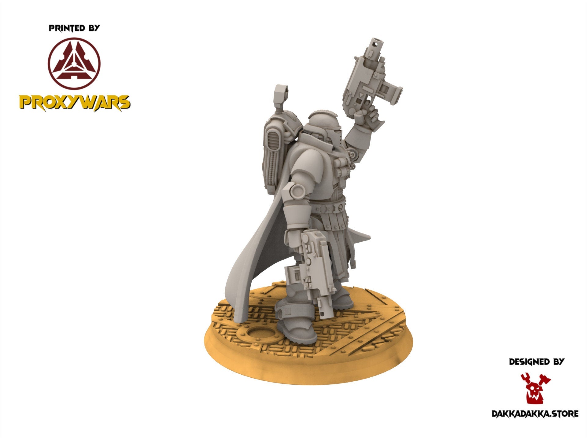 Legio Prima - Tacet Vestigia Lieutenant, mechanized infantry, post apocalyptic empire, usable for tabletop wargame.