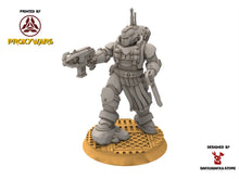 Load image into Gallery viewer, Legio Prima - Tacet Vestiga Squad, mechanized infantry, post apocalyptic empire, usable for tabletop wargame.
