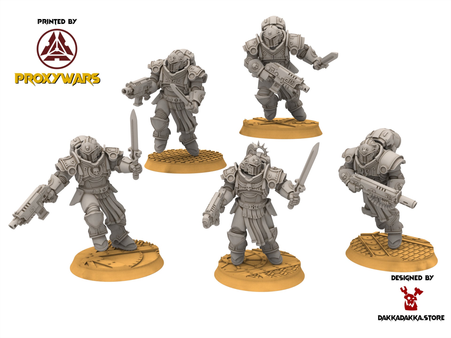 Legio Prima - Impetum Alis Squad, mechanized infantry, post apocalyptic empire, usable for tabletop wargame.