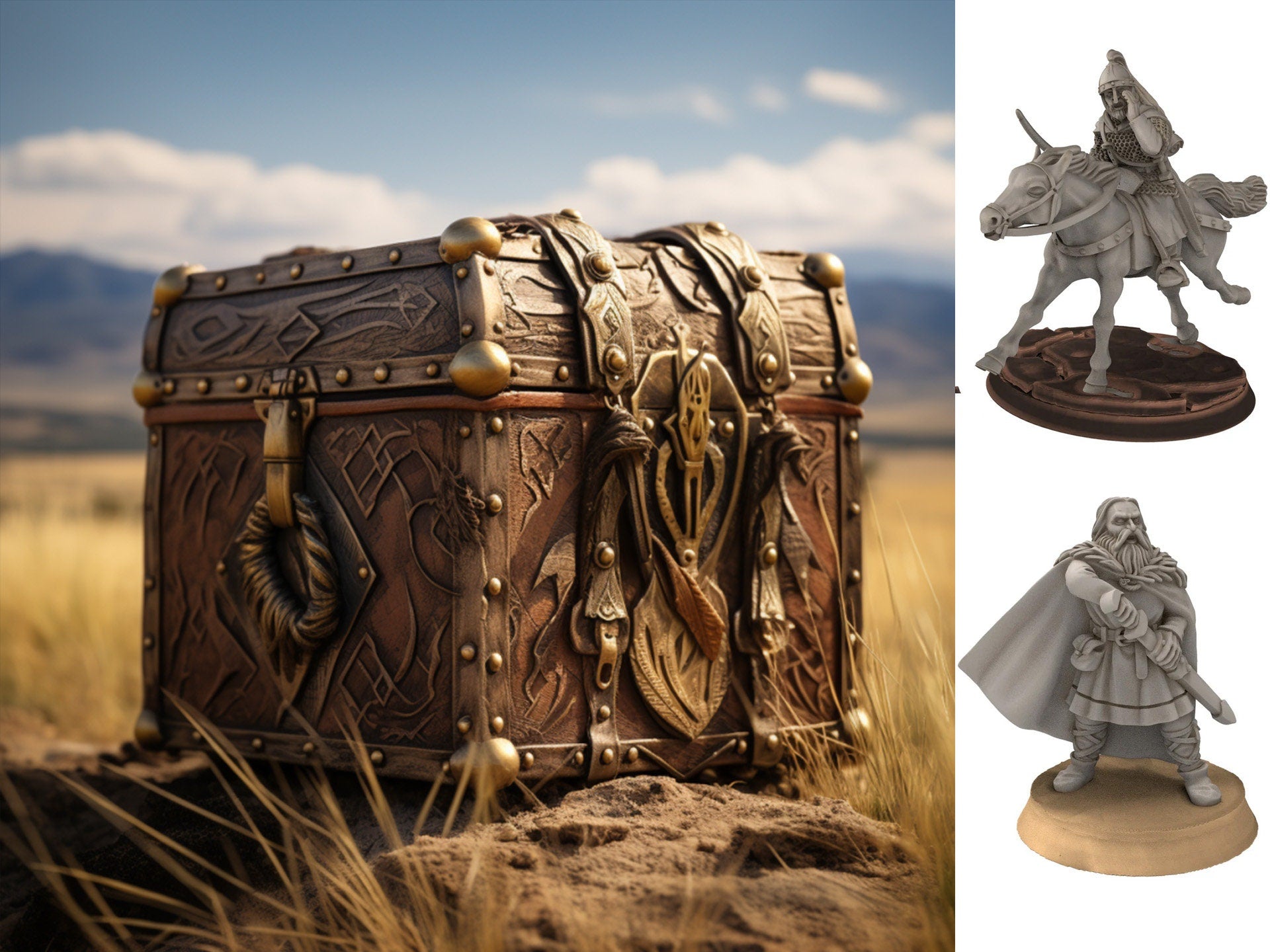 Ornor - Mystery box Lost realm of the North, Discounted surprise army starter, Middle rings miniatures for wargame D&D, Lotr...