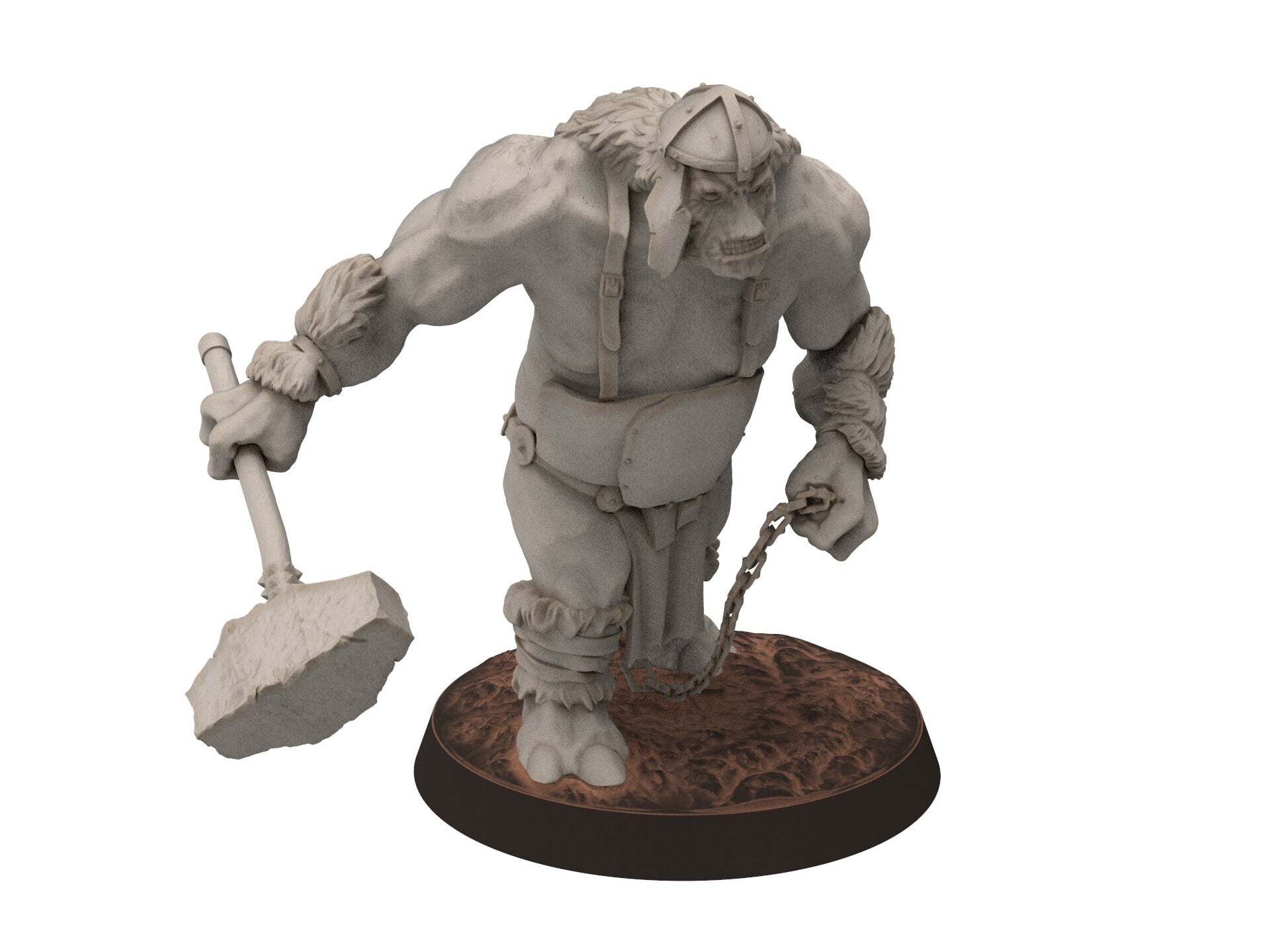 Goblin Cave - Fell Kingdom Trolls, Tamed cave troll warriors warband, Middle rings miniatures for wargame D&D, Lotr... Medbury miniatures