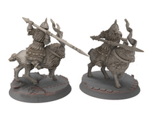 Load image into Gallery viewer, Dwarves - Gur-Adar Clibanarii Dwarves goat riders dismounted, The Dwarfs of The Mountains, for Lotr, Medbury miniatures
