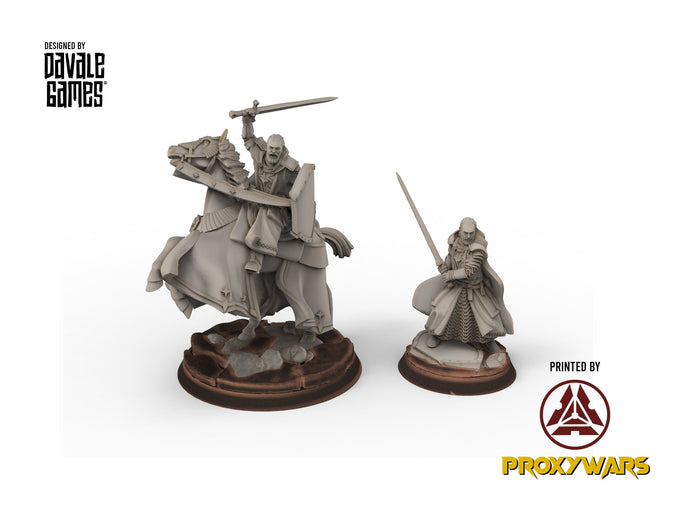 Gandor - High Human King, of the west hight humans, miniatures for wargame D&D, Lotr... Davale