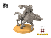 Load image into Gallery viewer, Orcs horde - The irreverant general on Warg wolves
