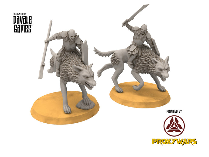 Orcs horde - Super orc riders on Warg wolves