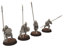 Load image into Gallery viewer, Orc horde - Orc with pikes, long spears, Orc warriors warband, Middle rings miniatures pour wargame D&amp;D, Lotr... Medbury miniatures
