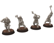 Load image into Gallery viewer, Orc horde - Orc Banner bearer, Orc warriors warband, Middle rings miniatures pour wargame D&amp;D, Lotr... Medbury miniatures
