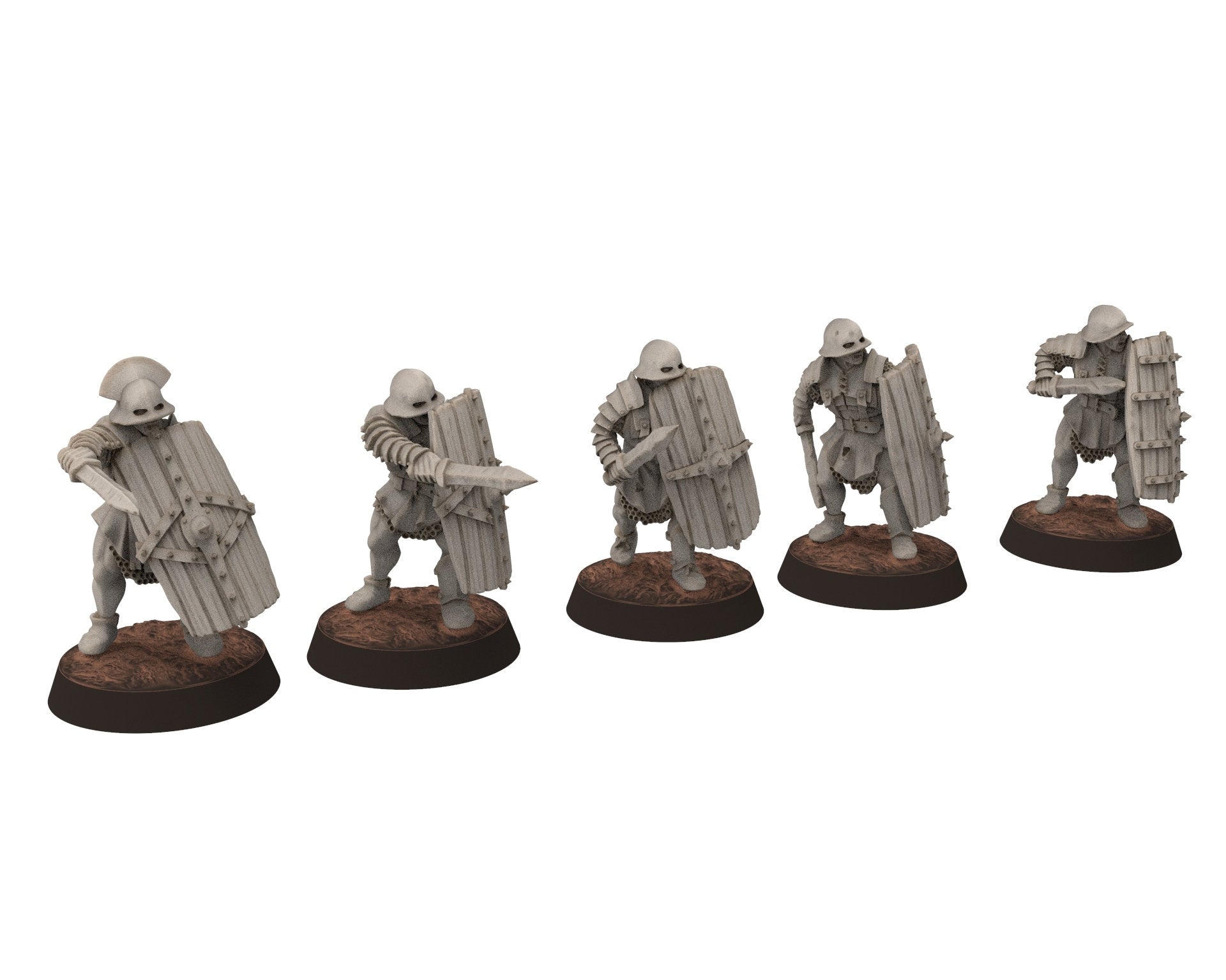 Orc horde - Orc Centurion, swordmen elite boss, Orc warriors warband, Middle rings miniatures for wargame D&D, Lotr... Medbury miniatures