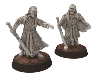 Undead Ghosts - Elven specters of the old battlefield, marshland of the east, Ghosts of the old world miniatures for wargame D&D, LOTR...
