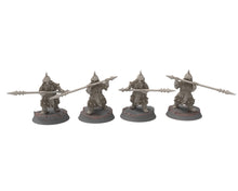 Load image into Gallery viewer, Dwarves - Gur-Adar Clibanarii Dwarves goat riders mounted, The Dwarfs of The Mountains, for Lotr, Medbury miniatures
