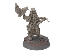 Load image into Gallery viewer, Dwarves - Raven and Crossbow, Gur-Adar Commanders, Dwarves warrior captains, The Dwarfs of The Mountains, for Lotr, Medbury miniatures
