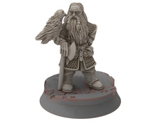 Load image into Gallery viewer, Dwarves - Saphire Ridges Commanders, Dwarves warrior captains and command, The Dwarfs of The Mountains, for Lotr, Medbury miniatures
