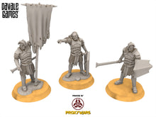 Load image into Gallery viewer, Orc horde - Blood-Handed Command Group , Orc warriors warband, Davale, Middle rings miniatures pour wargame D&amp;D, Lotr...
