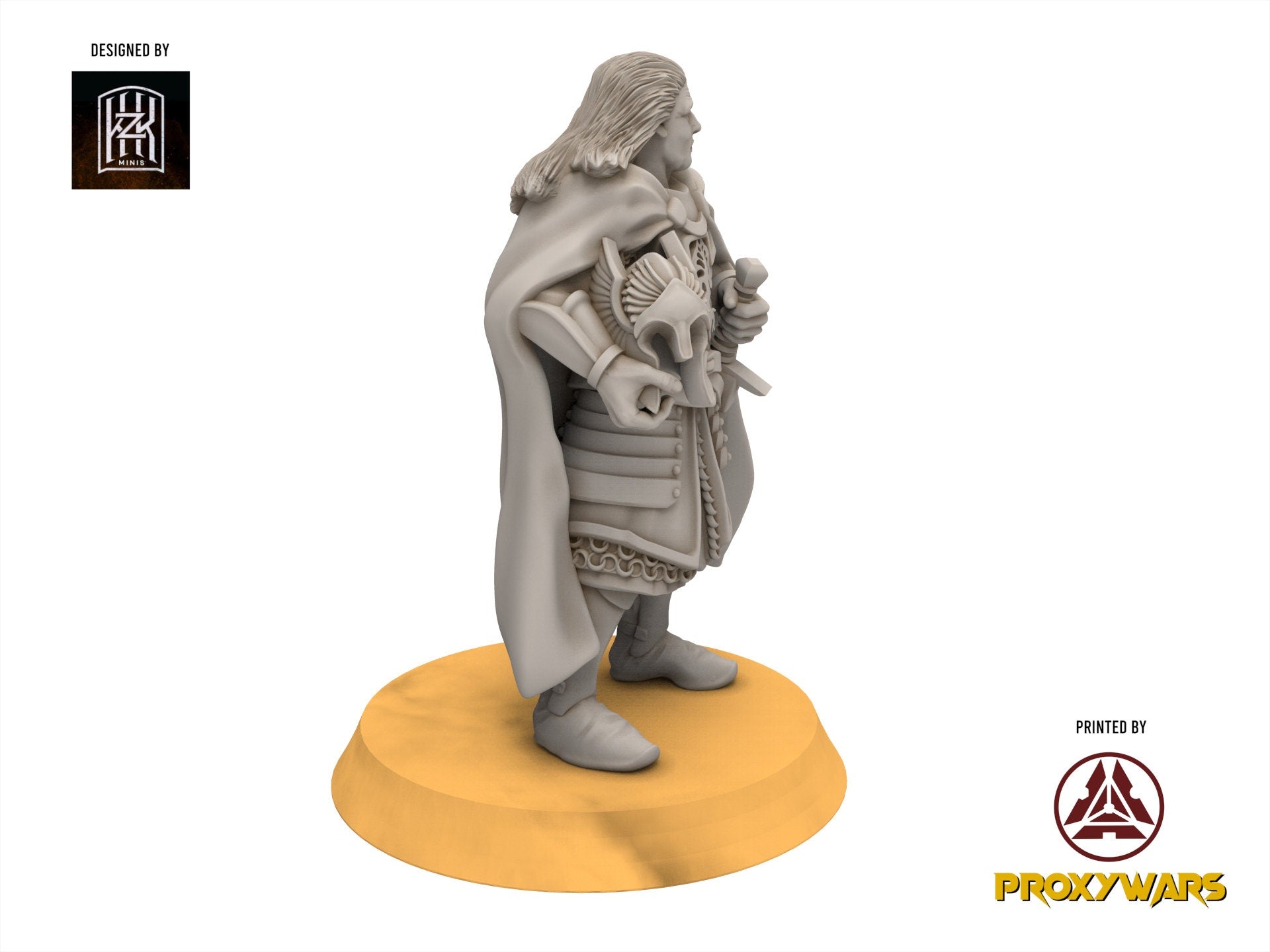 Gandor - Captain of the guard, Defender of the city wall, miniature for wargame D&D, Lotr... Khurzluk Miniatures