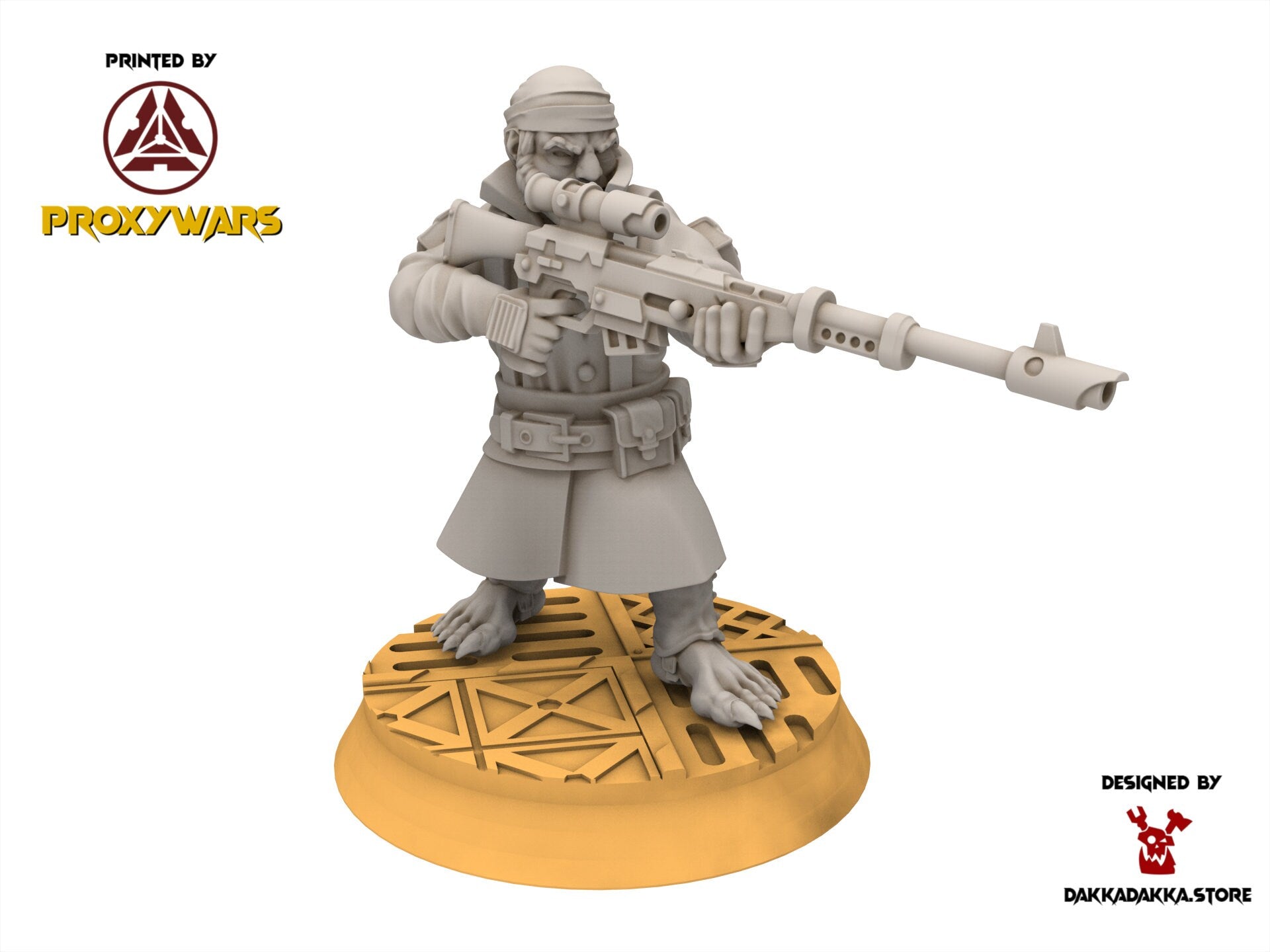 Rundsgaard - Halfmen Sniper, infanterie impériale, empire post apocalyptique, utilisable pour tabletop wargame.