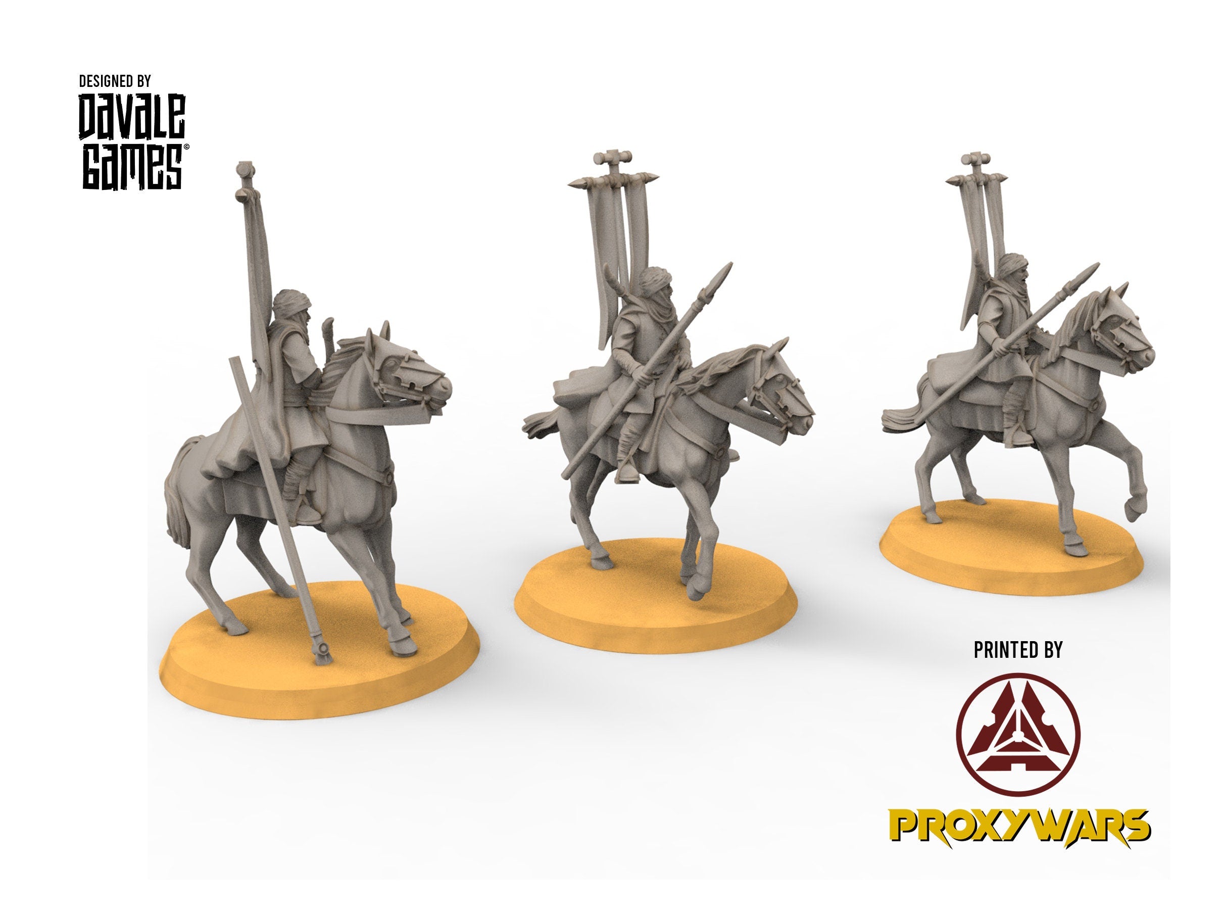 Harad - Elite Desert Snake Riders, southern men lancers, Berber nomads, Harad Bedouin Arabs Sarazins miniatures for wargame D&D, Lotr...