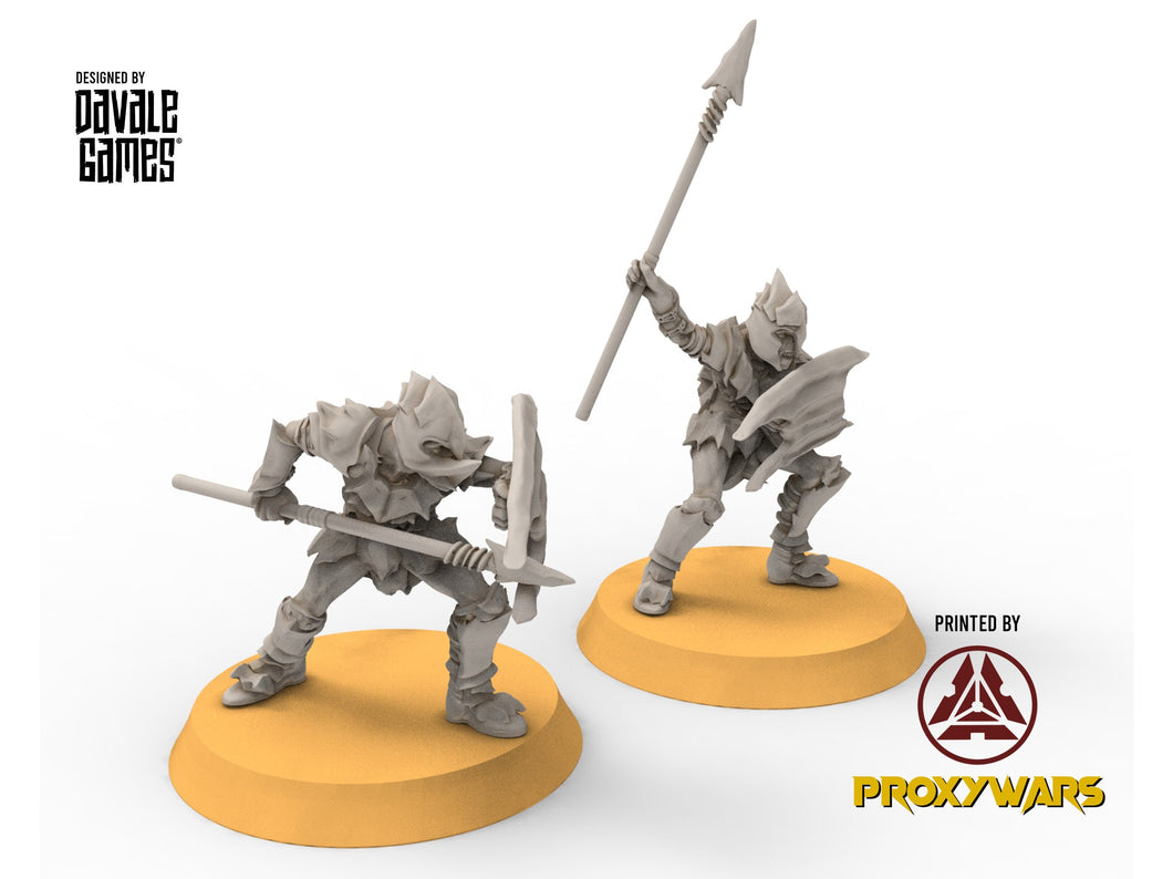 Goblin cave - Goblin warriors with spears