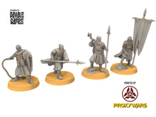 Load image into Gallery viewer, Harad - Snakes Commanders, southern men, Berber nomads, Harad Bedouin Arabs Sarazins miniatures for wargame D&amp;D, Lotr...
