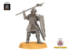 Load image into Gallery viewer, Gandor - Spearmen, Defender of the city wall, miniature for wargame D&amp;D, Lotr... Khurzluk Miniatures
