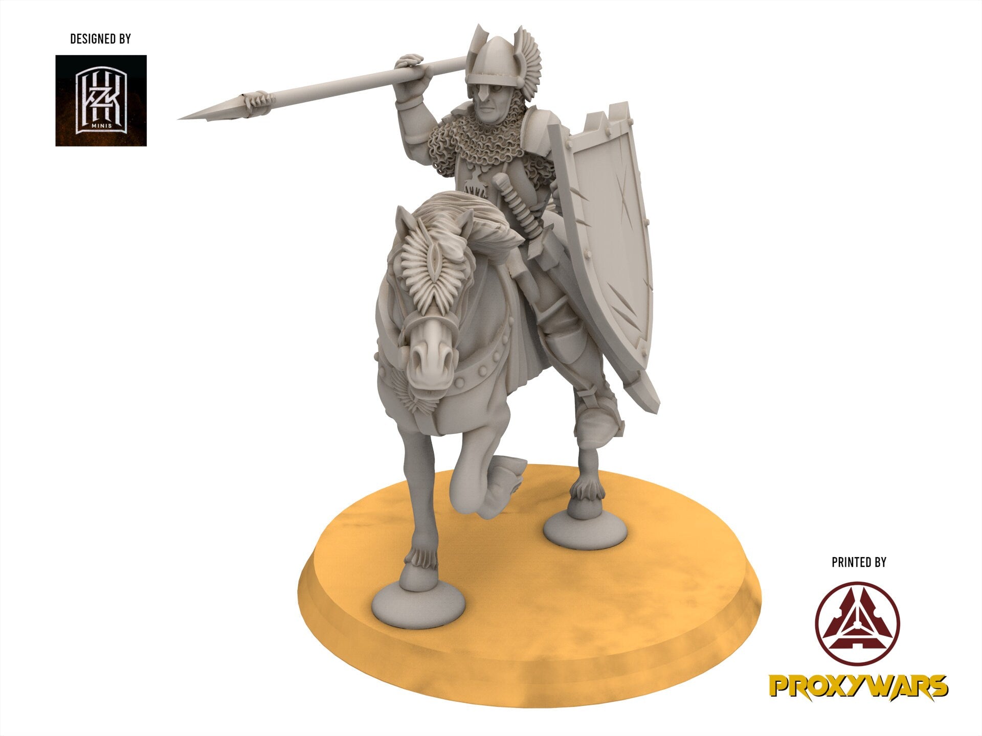 Gandor - Riders of the Citadel, Defender of the city wall, miniature for wargame D&D, Lotr... Khurzluk Miniatures