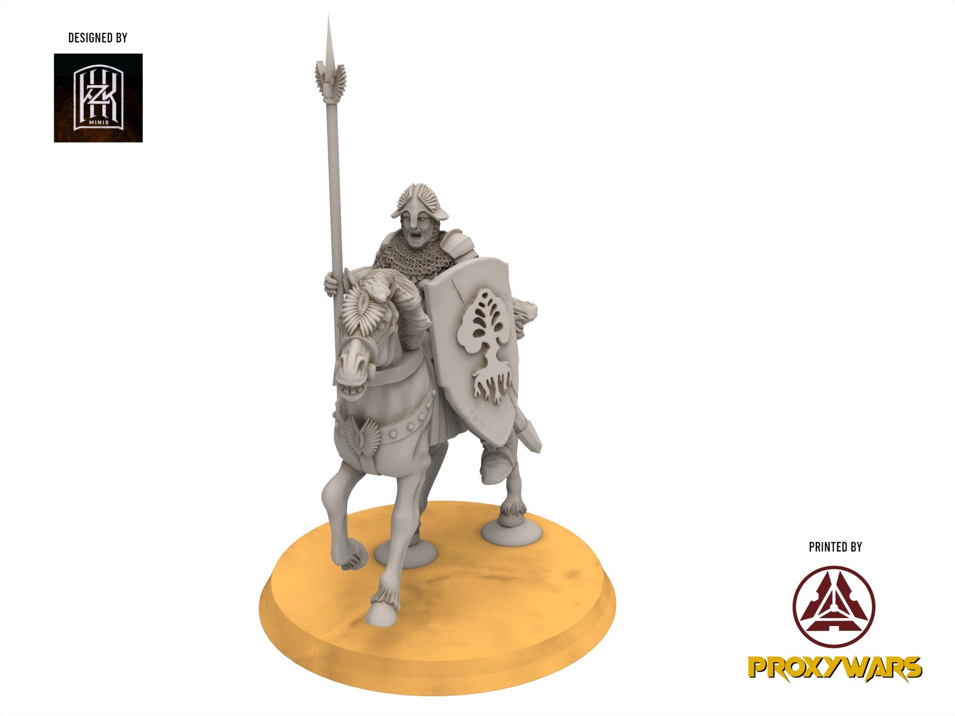 Gandor - Riders of the Citadel, Defender of the city wall, miniature for wargame D&D, Lotr... Khurzluk Miniatures