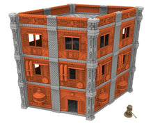 Load image into Gallery viewer, Industrial building printed in PLA and resin usable for warmachine, Damocles, One Page Rule, Firefight, infinity, scifi wargame...
