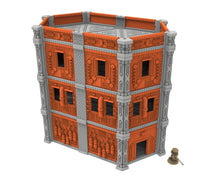 Load image into Gallery viewer, Industrial building printed in PLA and resin usable for warmachine, Damocles, One Page Rule, Firefight, infinity, scifi wargame...
