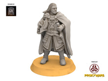 Load image into Gallery viewer, Gandor - Captain of the guard, Defender of the city wall, miniature for wargame D&amp;D, Lotr... Khurzluk Miniatures

