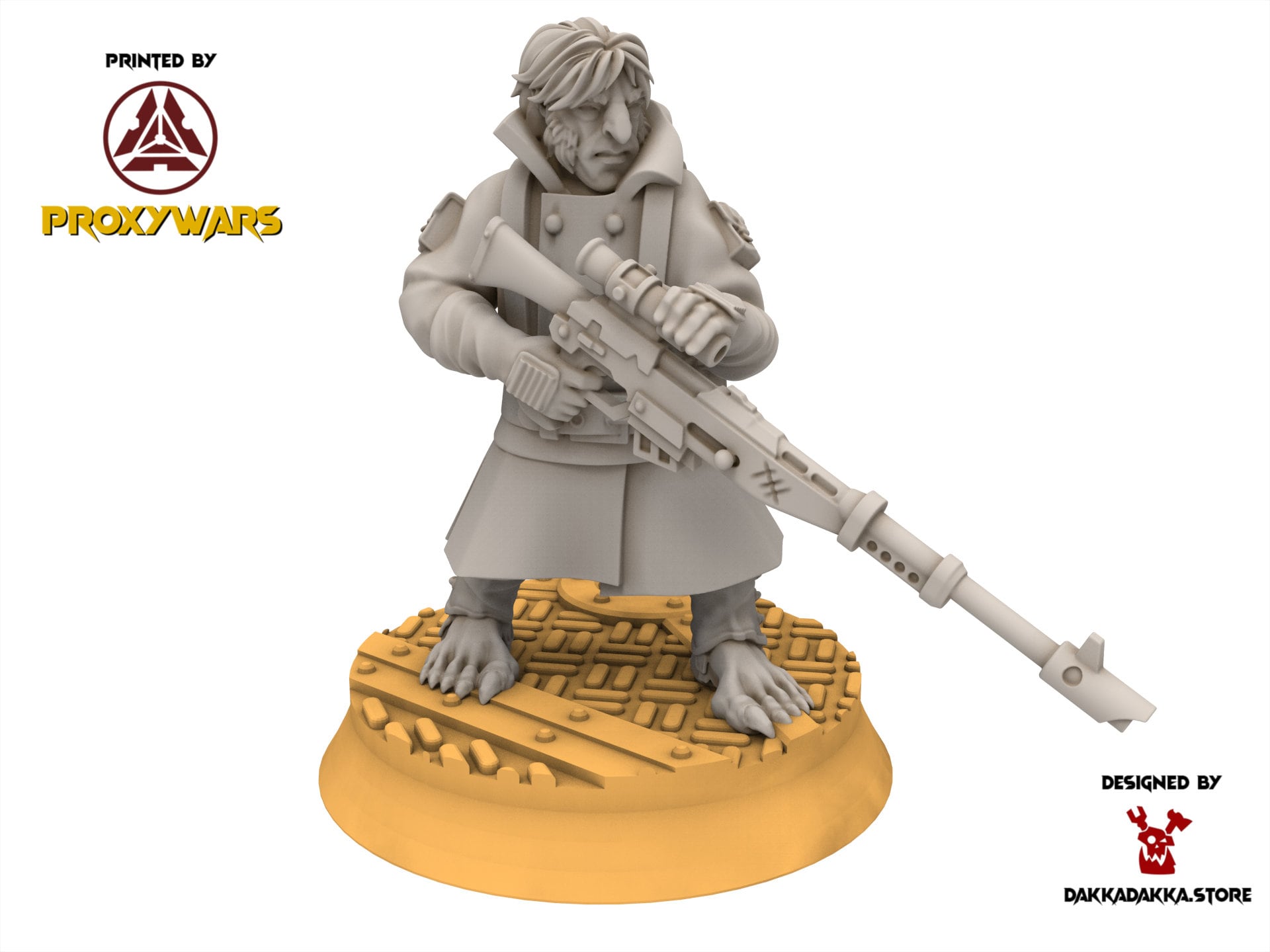 Rundsgaard - Halfmen Sniper, infanterie impériale, empire post apocalyptique, utilisable pour tabletop wargame.