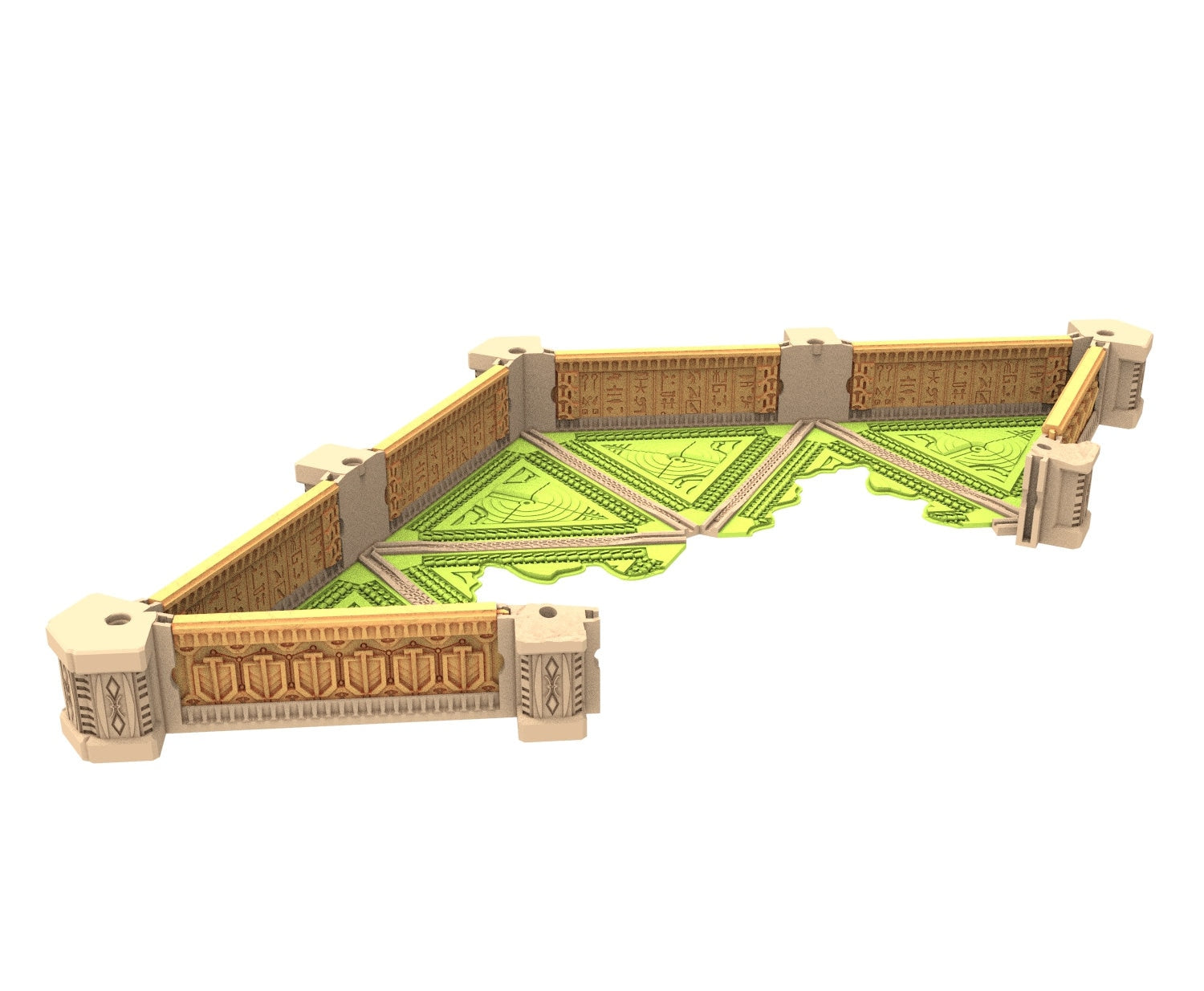 Cinan Haven Ruined building printed in PLA and resin usable for warmachine, Damocles, One Page Rule, Firefight, infinity, scifi wargame...