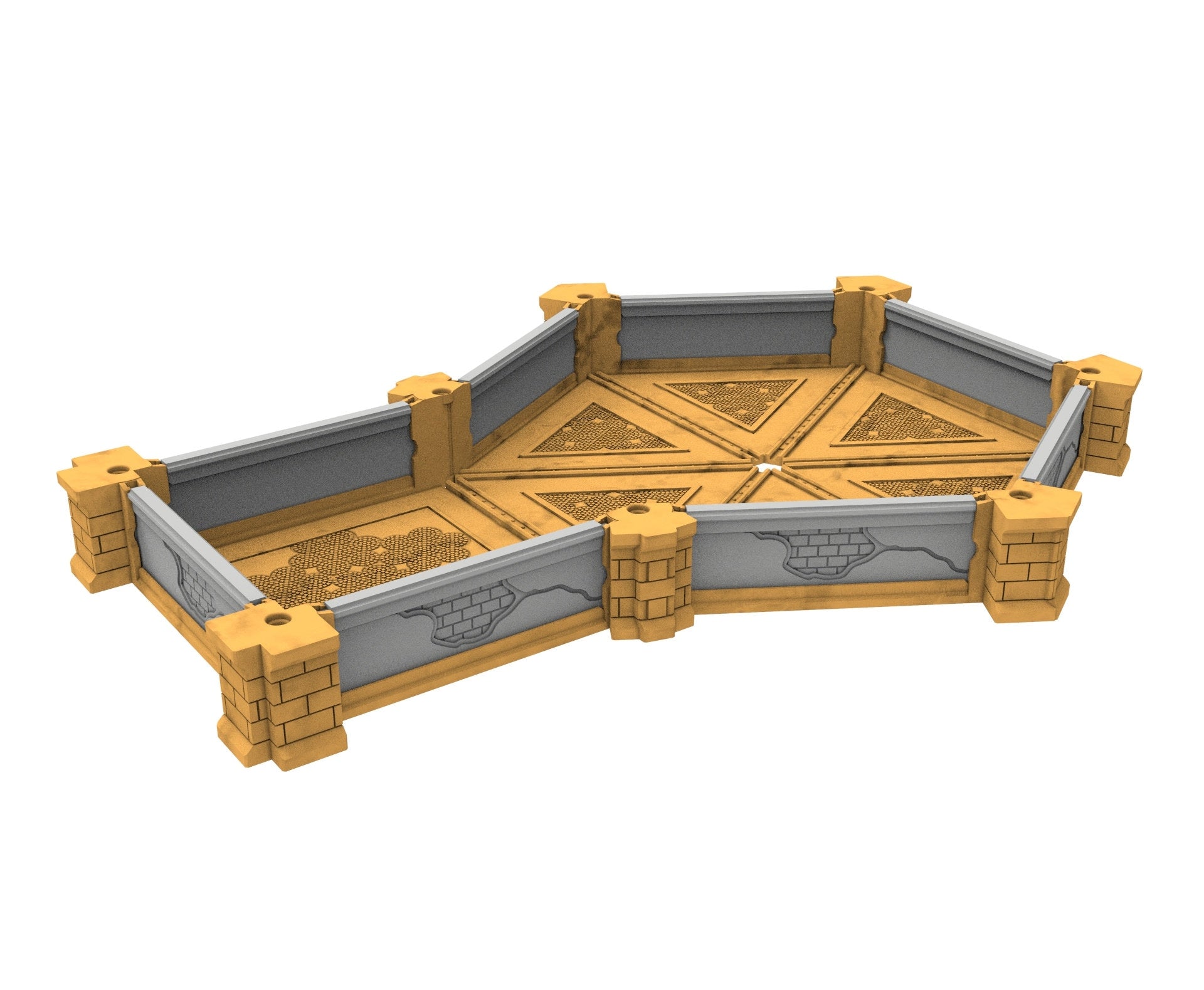 Civilian building printed in PLA and resin usable for warmachine, Damocles, One Page Rule, Firefight, infinity, scifi wargame...