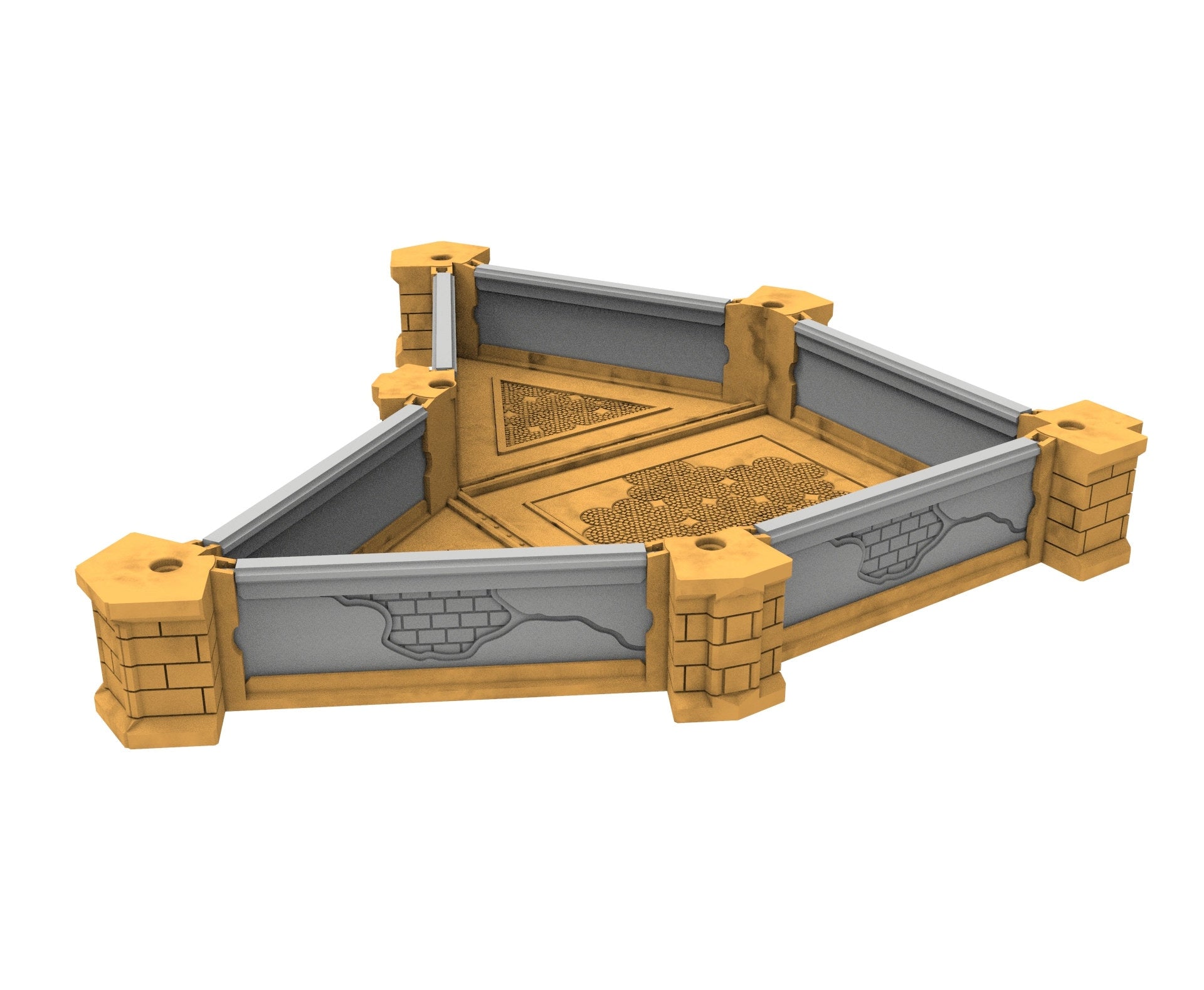 Civilian building printed in PLA and resin usable for warmachine, Damocles, One Page Rule, Firefight, infinity, scifi wargame...