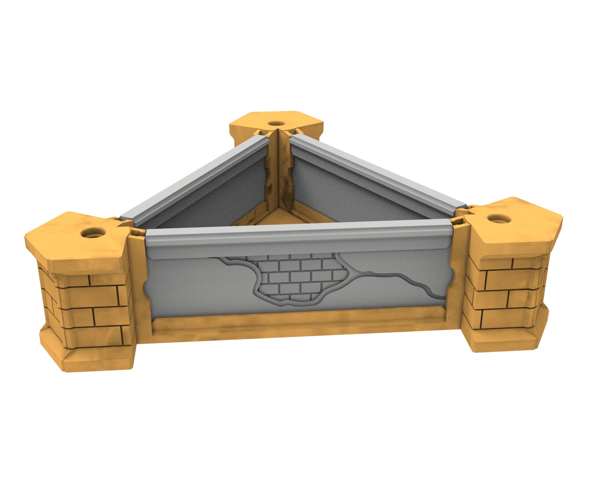 Civilian building printed in PLA and resin usable for warmachine, Damocles, One Page Rule, Firefight, infinity, scifi wargame...