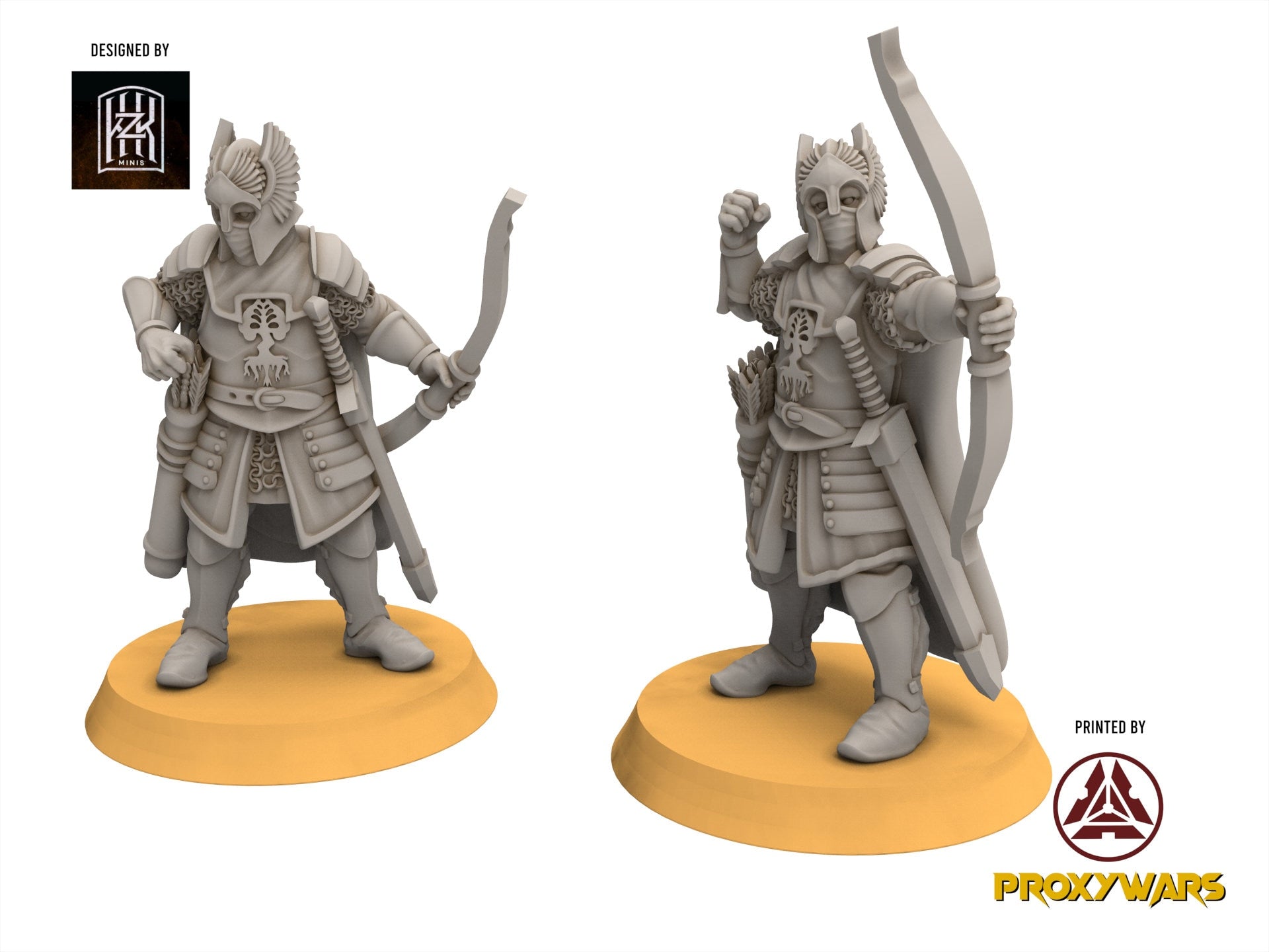 Gandor - Guard of the Fountain, Defender of the city wall, miniature for wargame D&D, Lotr... Khurzluk Miniatures