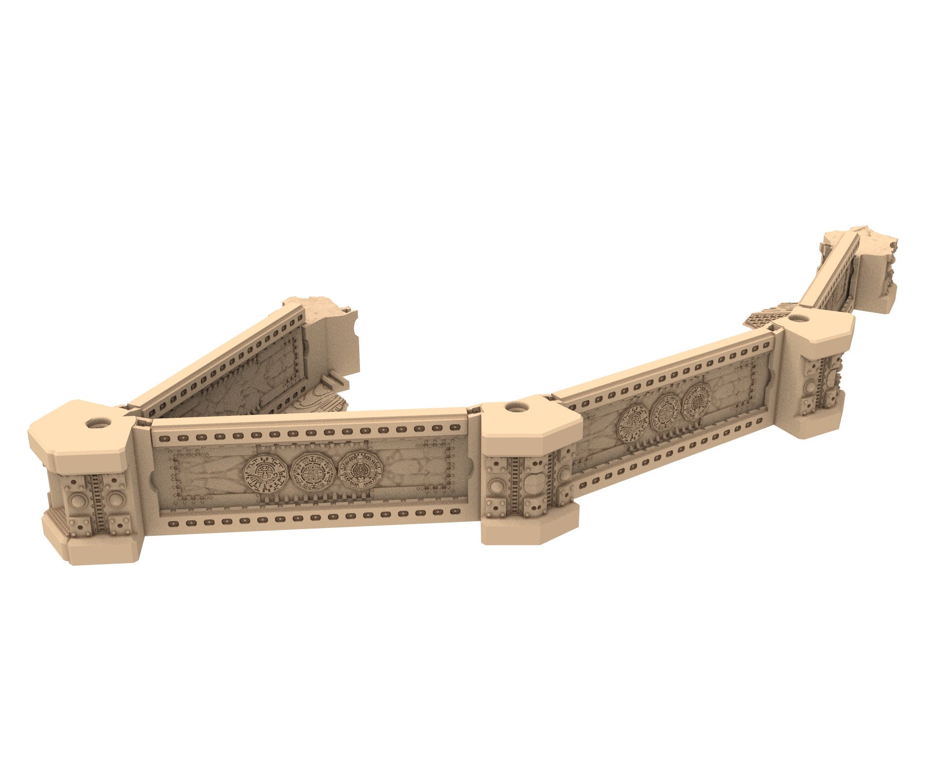 Commercial Outpost Latino Ruined building in PLA and resin for warmachine, Damocles, One Page Rule, Firefight, infinity, scifi wargame...